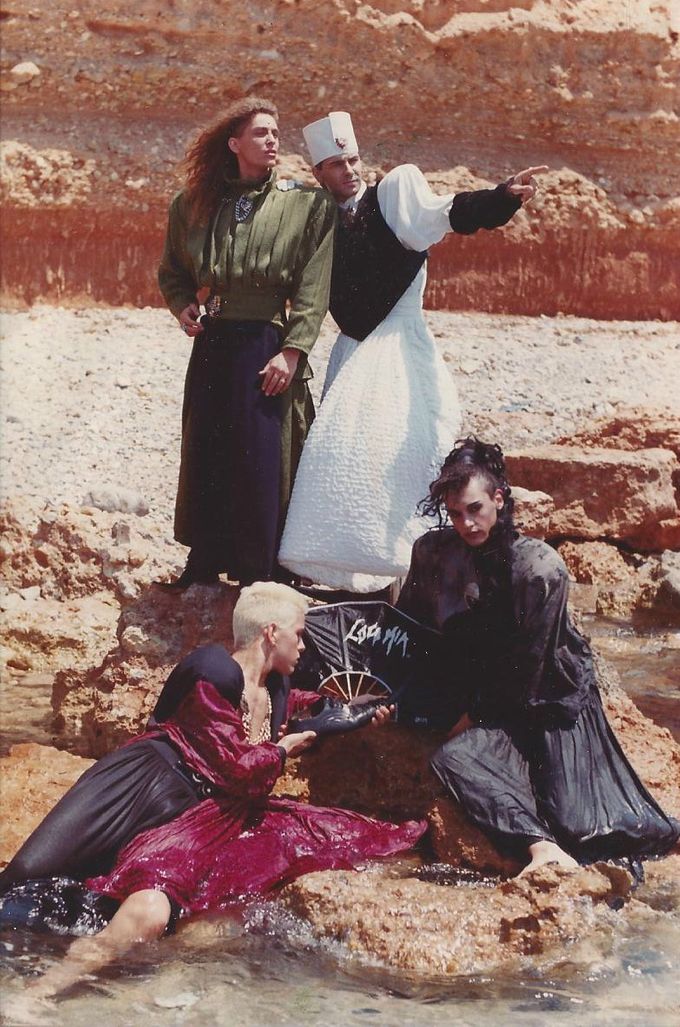 Loco Mia shoot at Atlantis Ibiza 1988