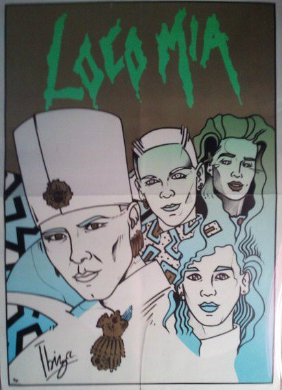 Publicity poster Loco Mia 1987