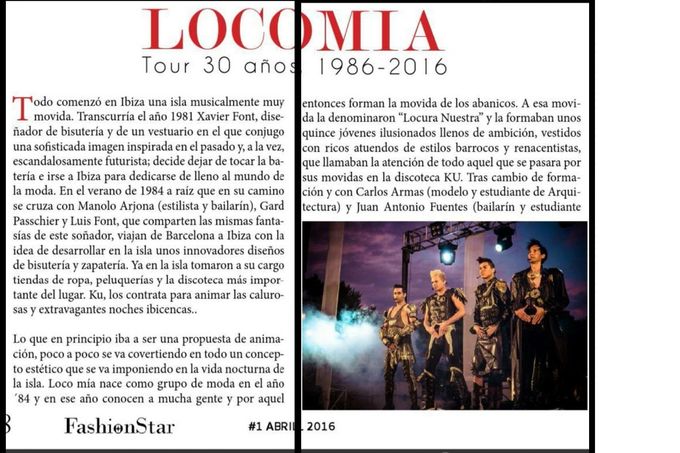 LOCO MIA 30 years. Gard ( Joop Passchoier)was One of the founders of the Group in 1984.